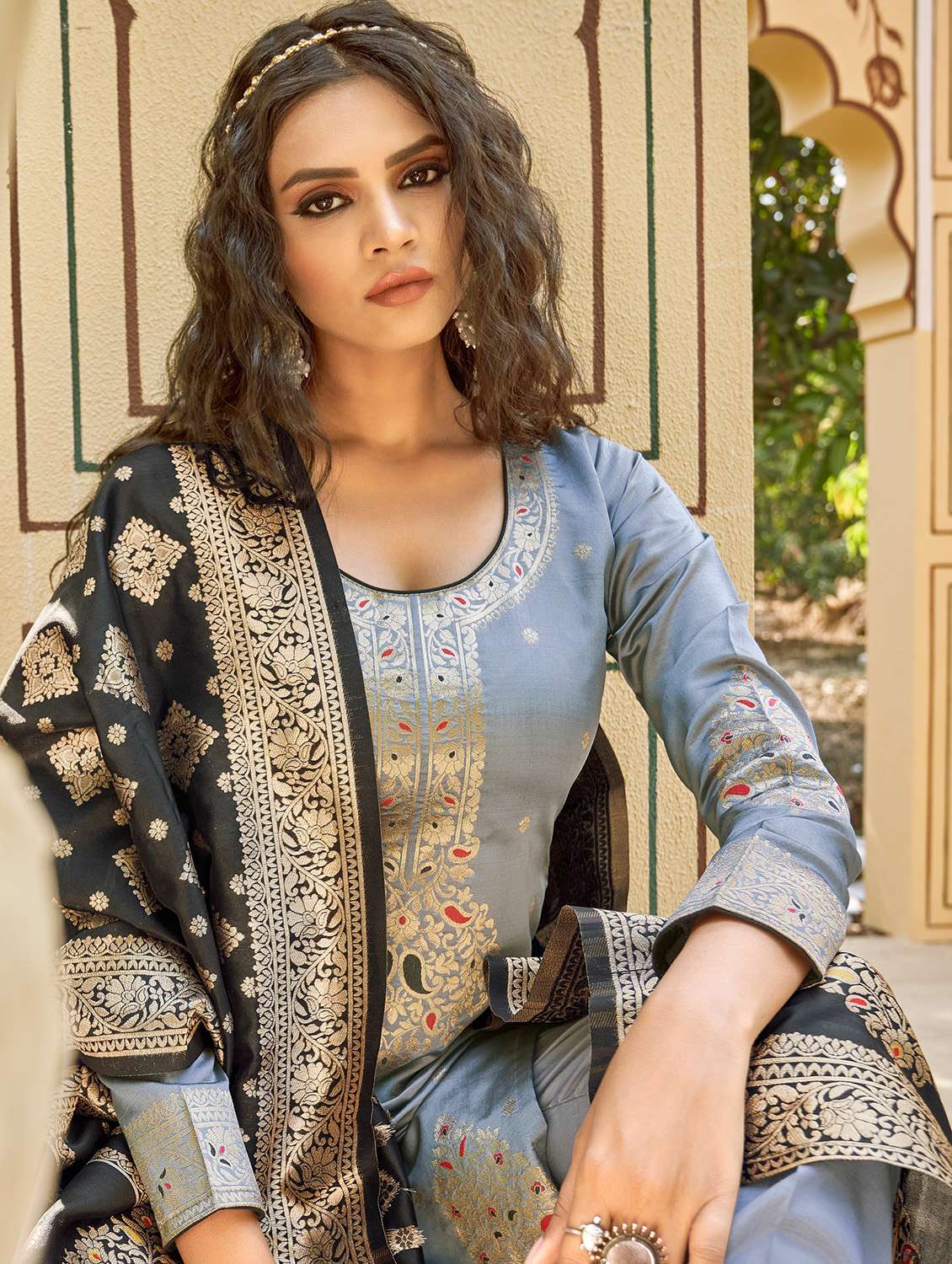 woven unstitched suits - 19754832 - Standard Image - 4