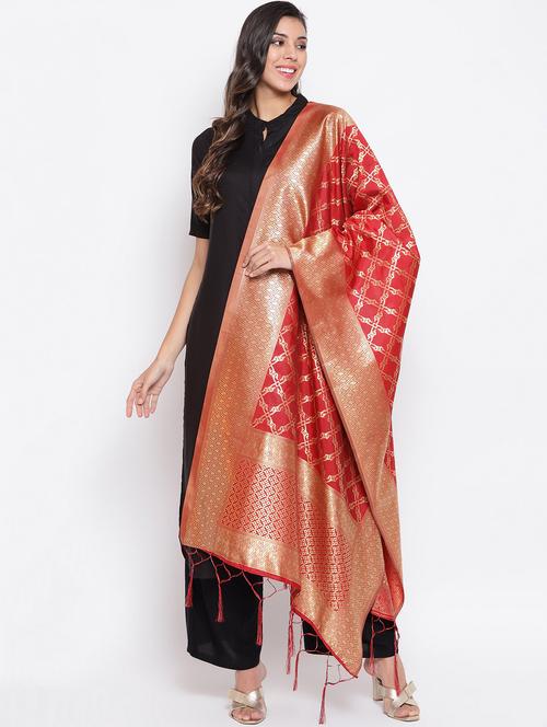 self design banarasi dupatta - 19754935 -  Standard Image - 0