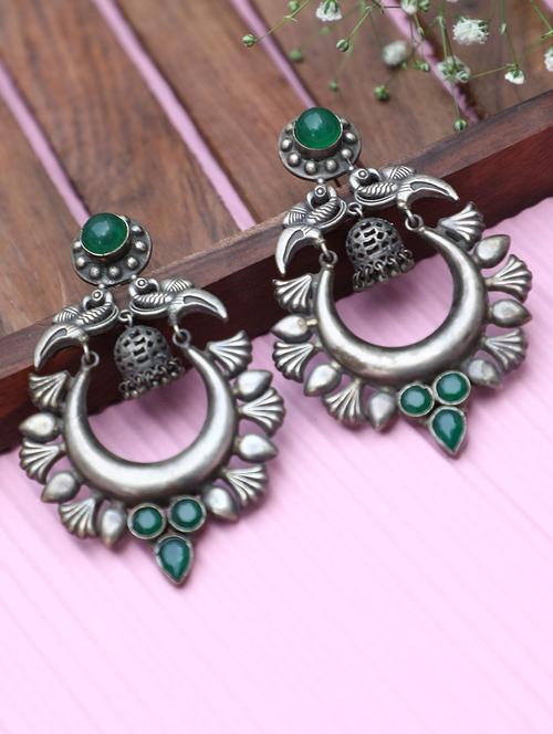 green brass drop earring - 19754970 -  Standard Image - 0