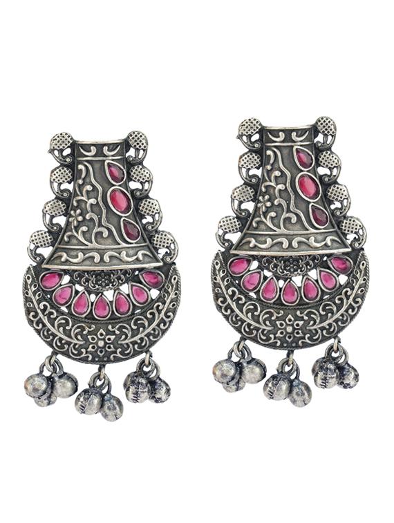 silver drop earring - 19755005 -  Zoom Image - 0