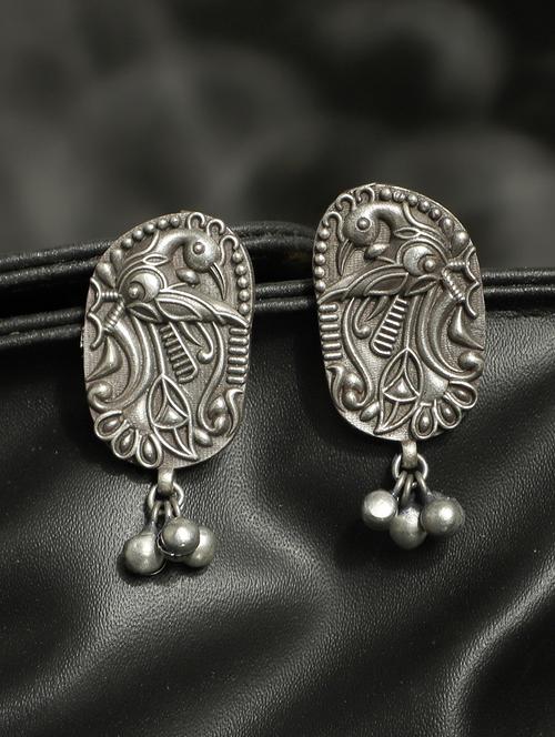 silver brass earring - 19755028 - Standard Image - 0