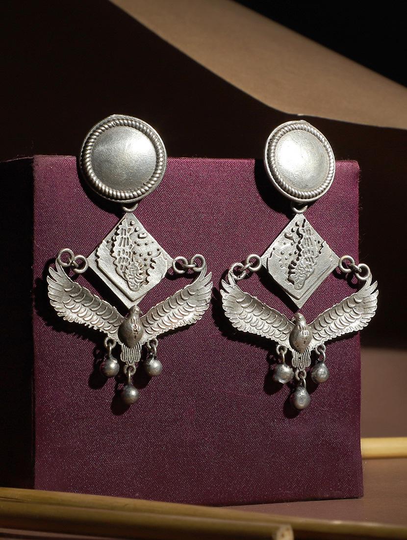 silver brass studs earring - 19755048 -  Zoom Image - 0