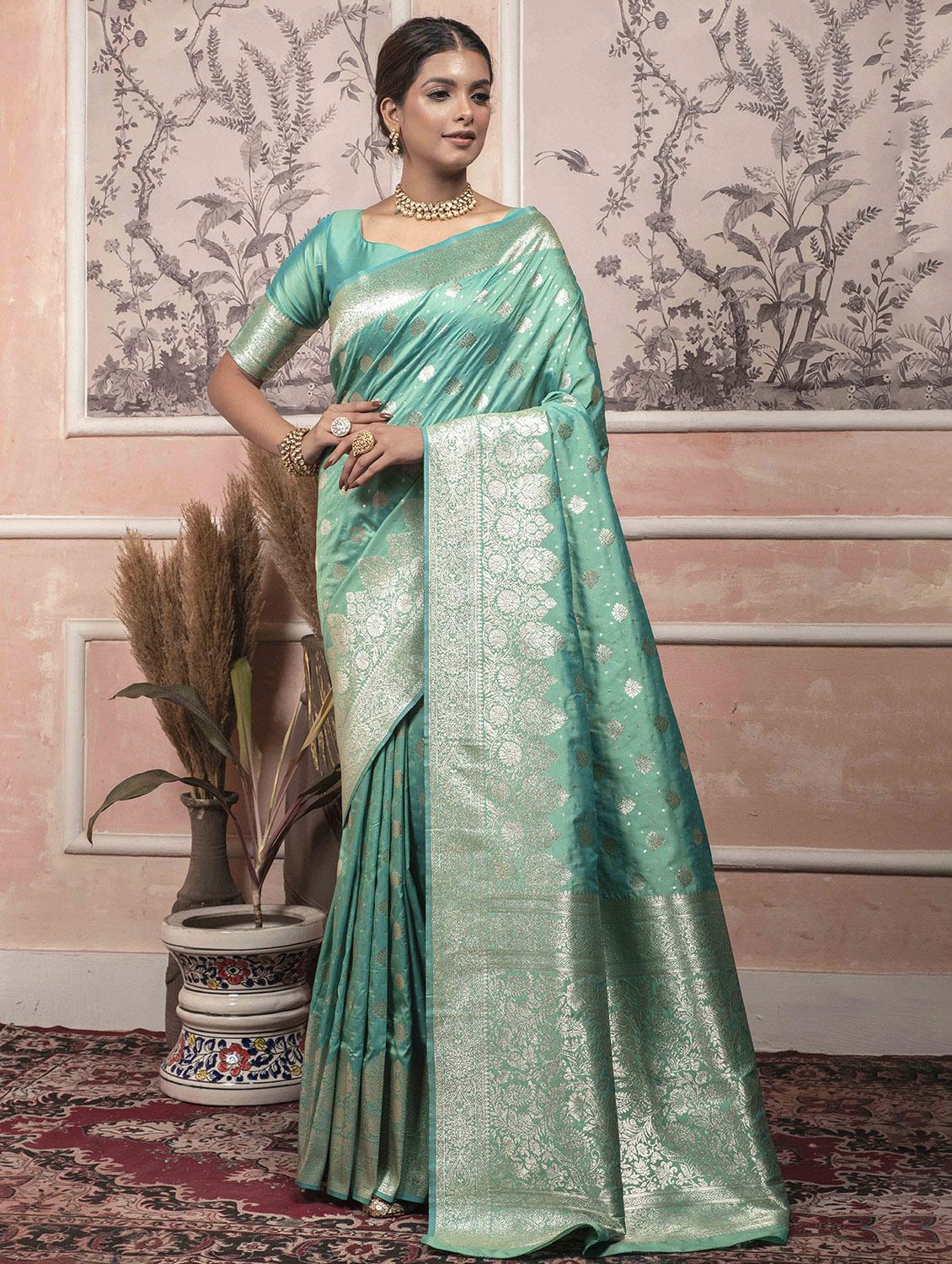 women's banarasi saree with blouse