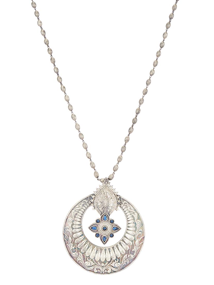 blue brass long necklace - 19755176 - Standard Image - 1