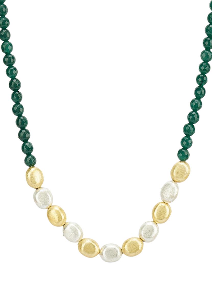green brass long necklace - 19755187 - Standard Image - 1
