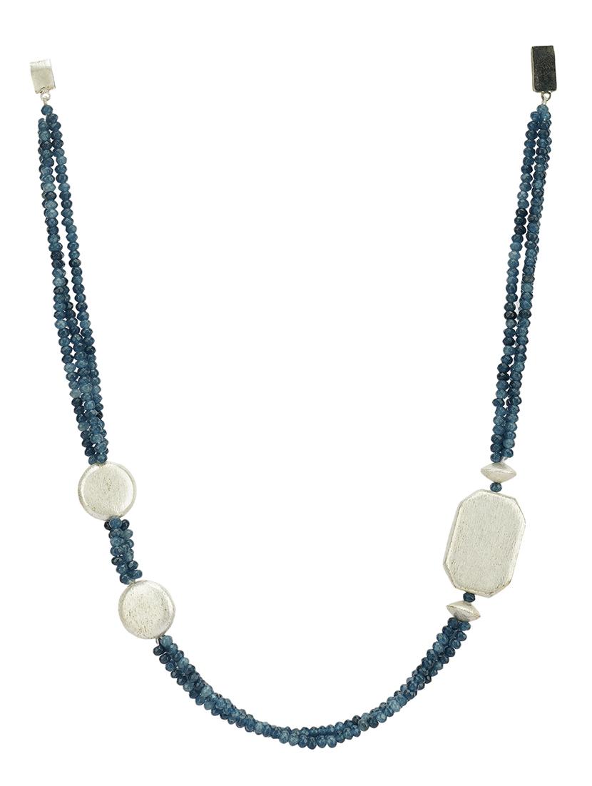 blue beads long necklace - 19755188 - Standard Image - 1