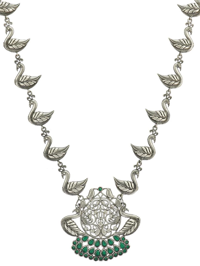 green brass long necklace - 19755194 -  Standard Image - 1