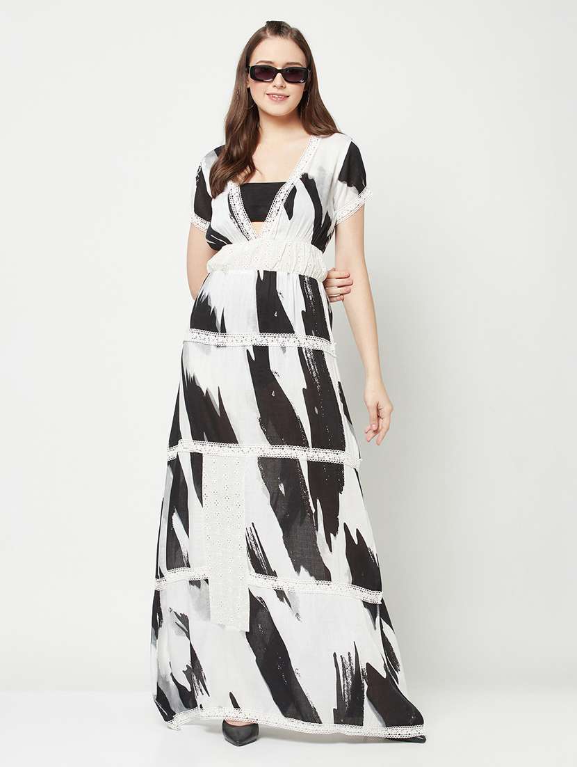 women's fit & flare tie & dye dress - 19755379 -  Standard Image - 4