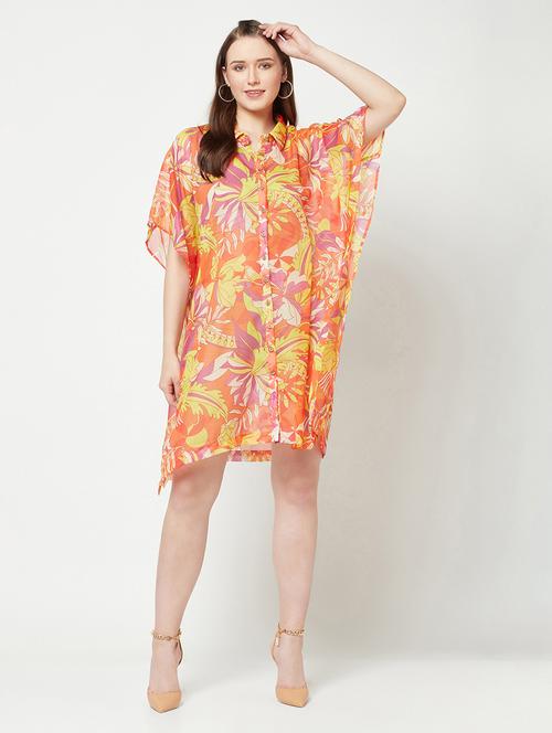 women's shirt leaf print dress - 19755385 -  Standard Image - 0