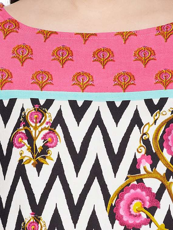 women's straight round neck top - 19756382 -  Standard Image - 4