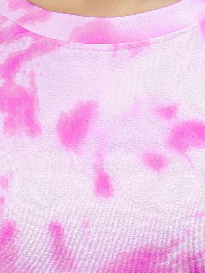 women round neck tie-dyed top and pyjama set  - 19756638 -  Standard Image - 4