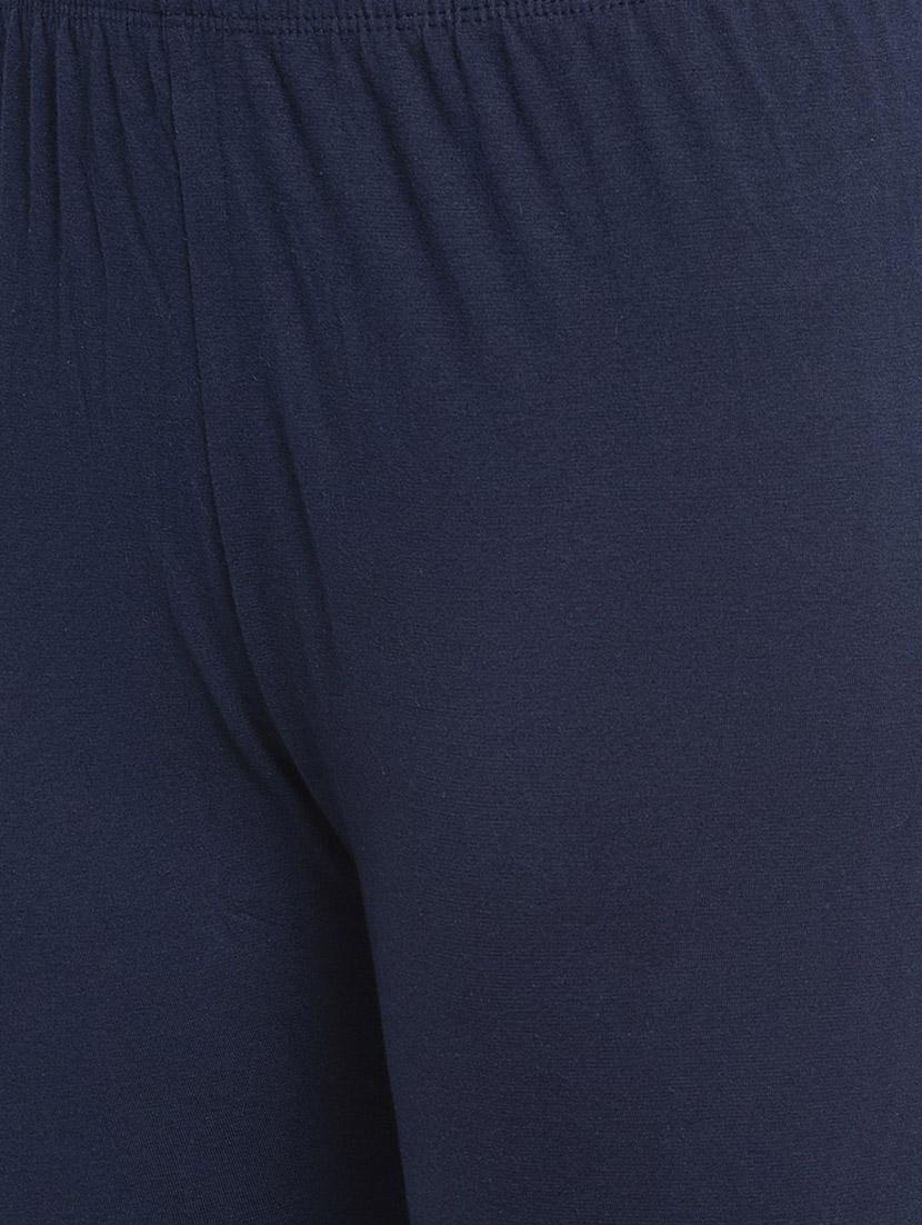 navy blue cotton lycra leggings - 19756656 - Standard Image - 4