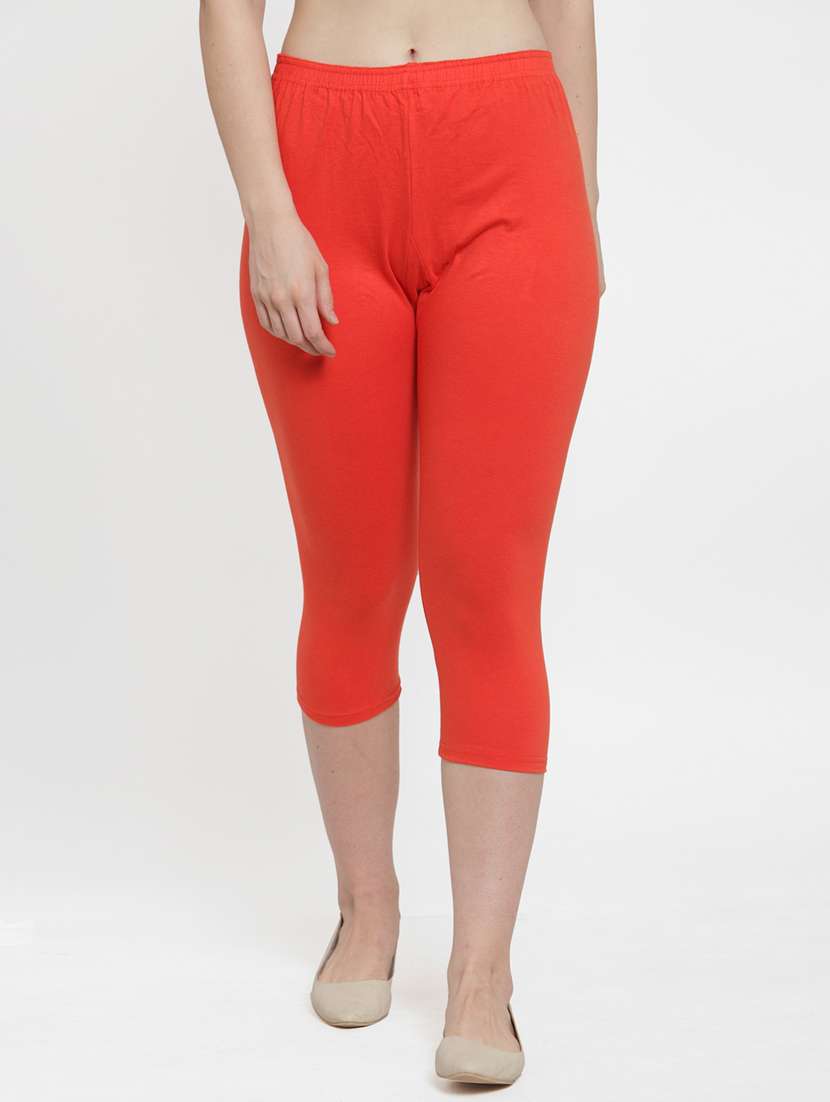 pack of 3 solid capri leggings - 19757318 - Standard Image - 4