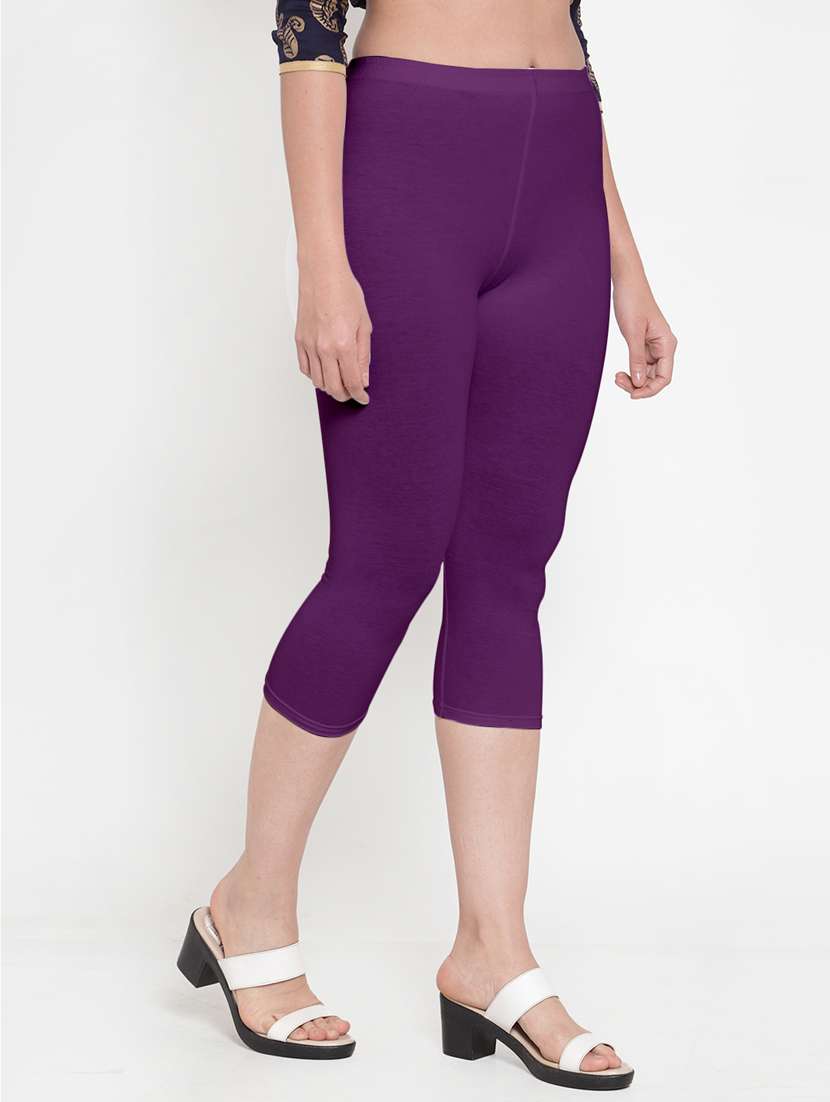 pack of 3 solid capri leggings  - 19757328 -  Standard Image - 1