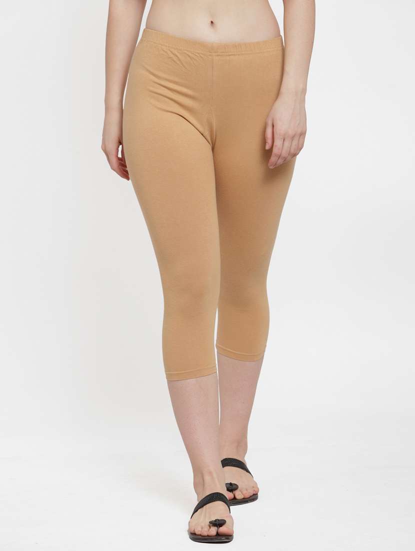 pack of 3 solid capri leggings  - 19757332 -  Standard Image - 4