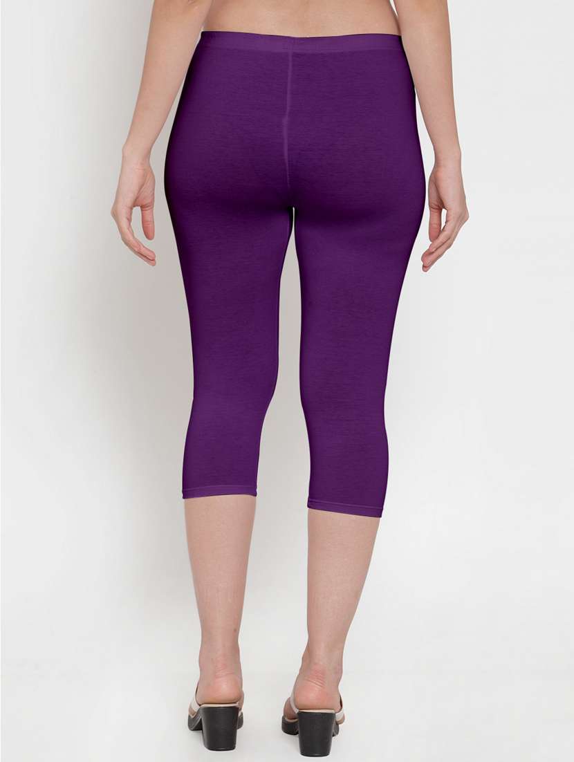 pack of 3 multi colored capri leggings - 19757371 - Standard Image - 4