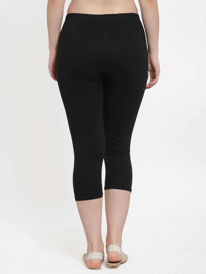 pack of 2 solid capri leggings  - 19757409 -  Standard Image - 4