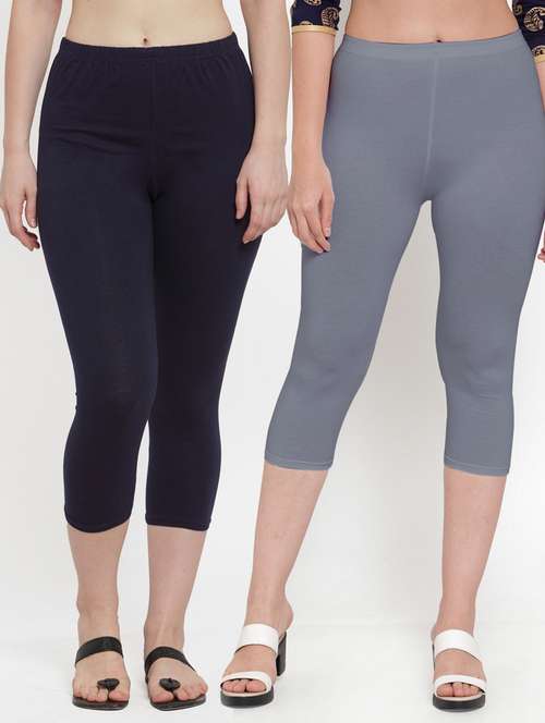 pack of 2 solid capri leggings  - 19757454 -  Standard Image - 0