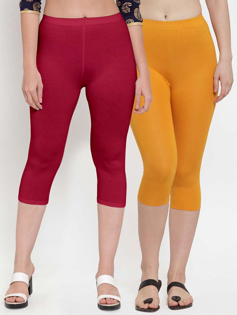 gracit women's capri leggings combo