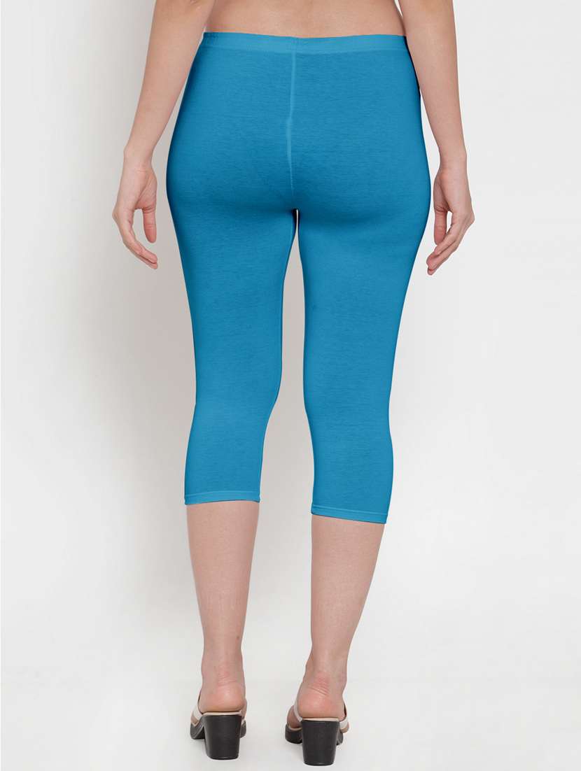 pack of 2 solid capri leggings  - 19757571 -  Standard Image - 4