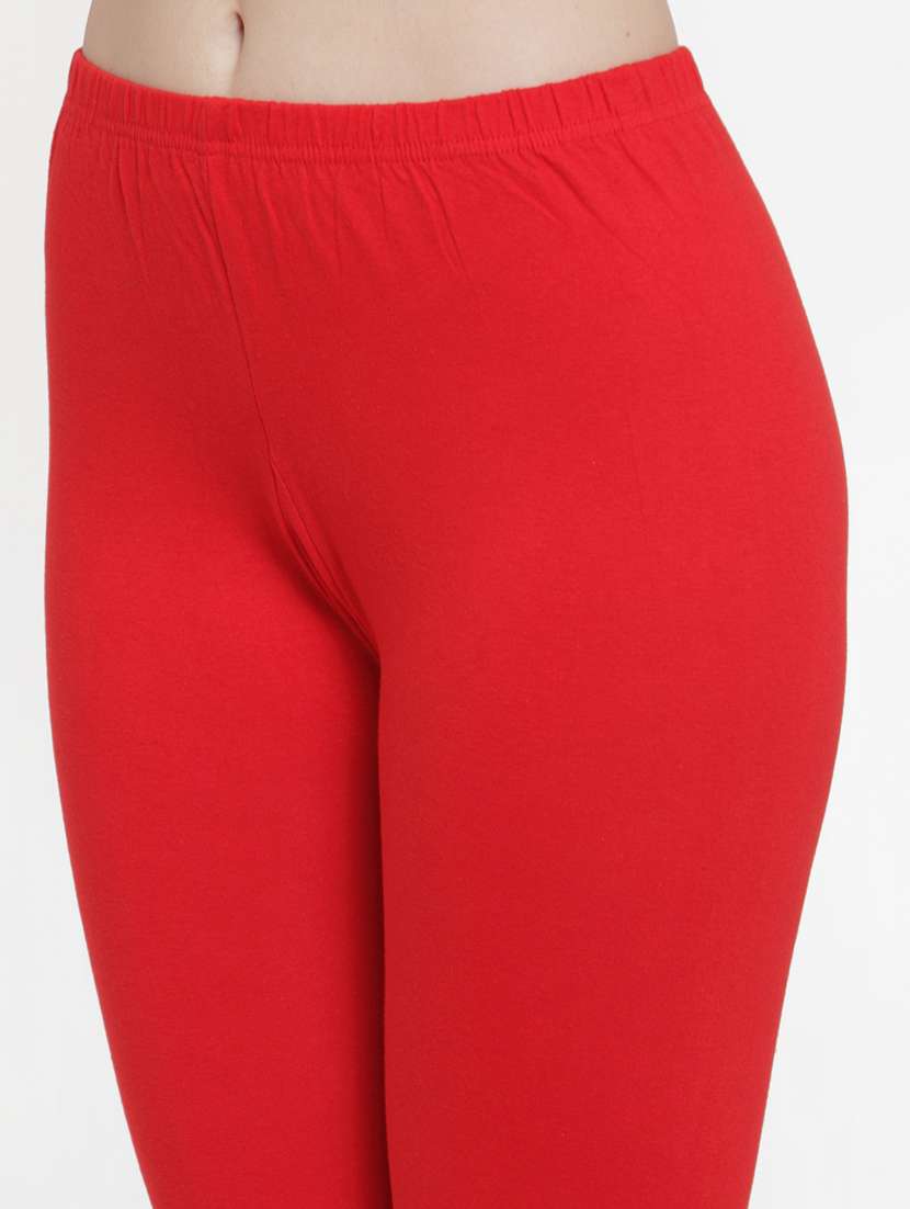 mid rise solid capri leggings - 19757583 - Standard Image - 4
