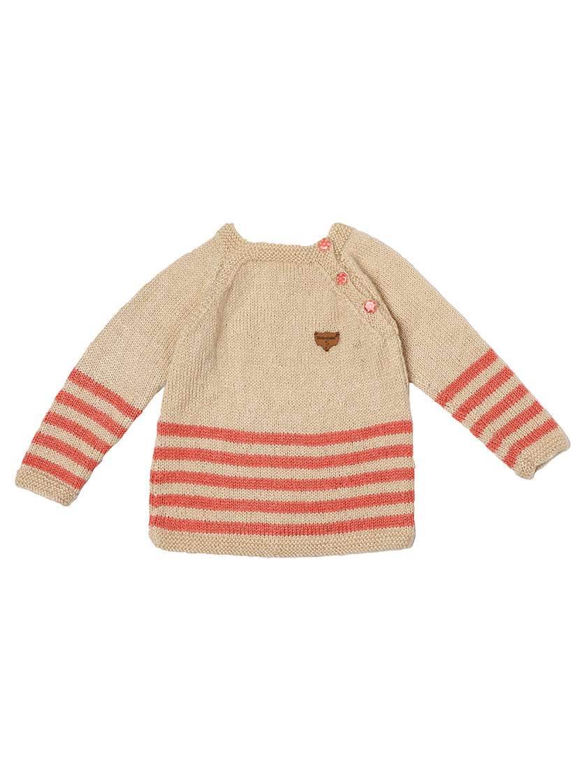 girls self design round neck sweaters - 19757630 - Zoom Image - 0