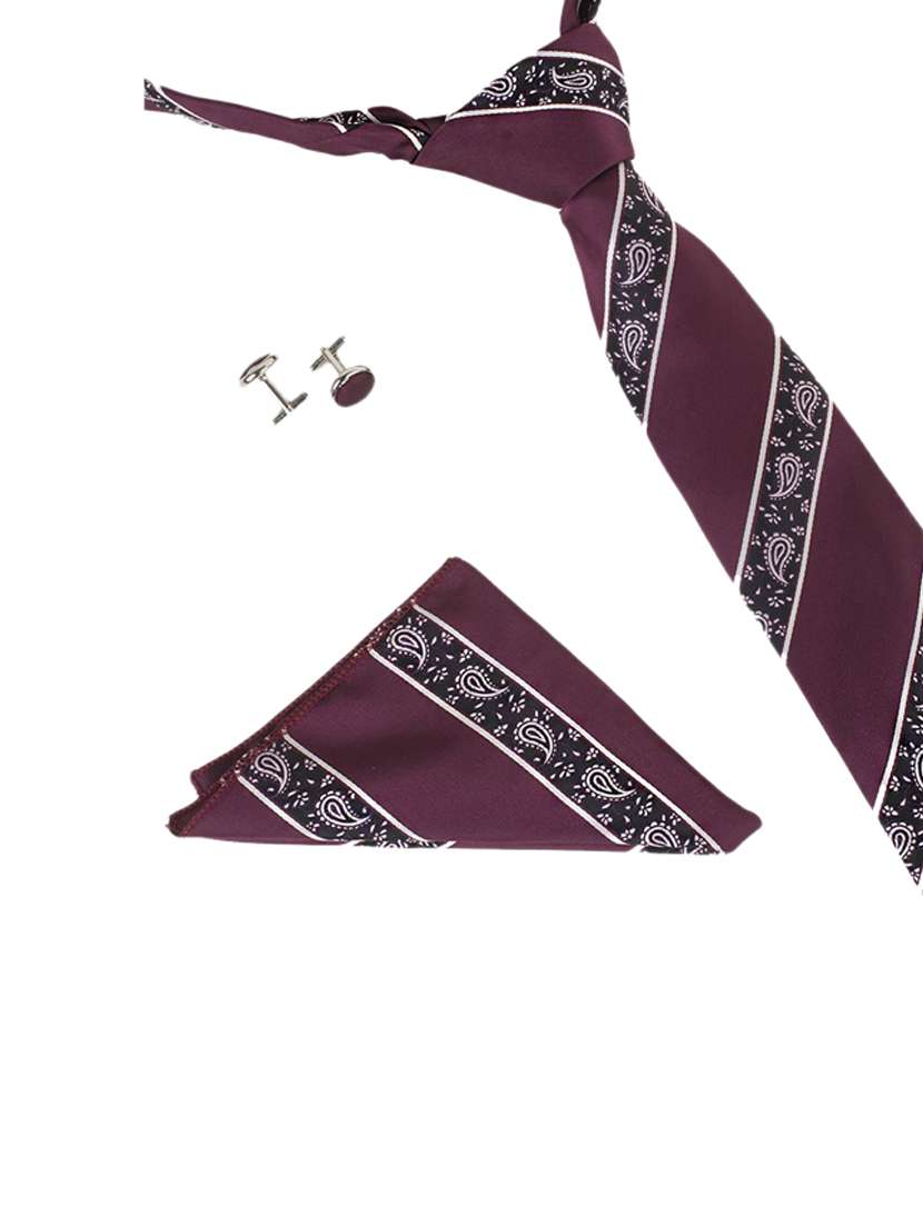 tie, cufflinks & pocket square gift combo