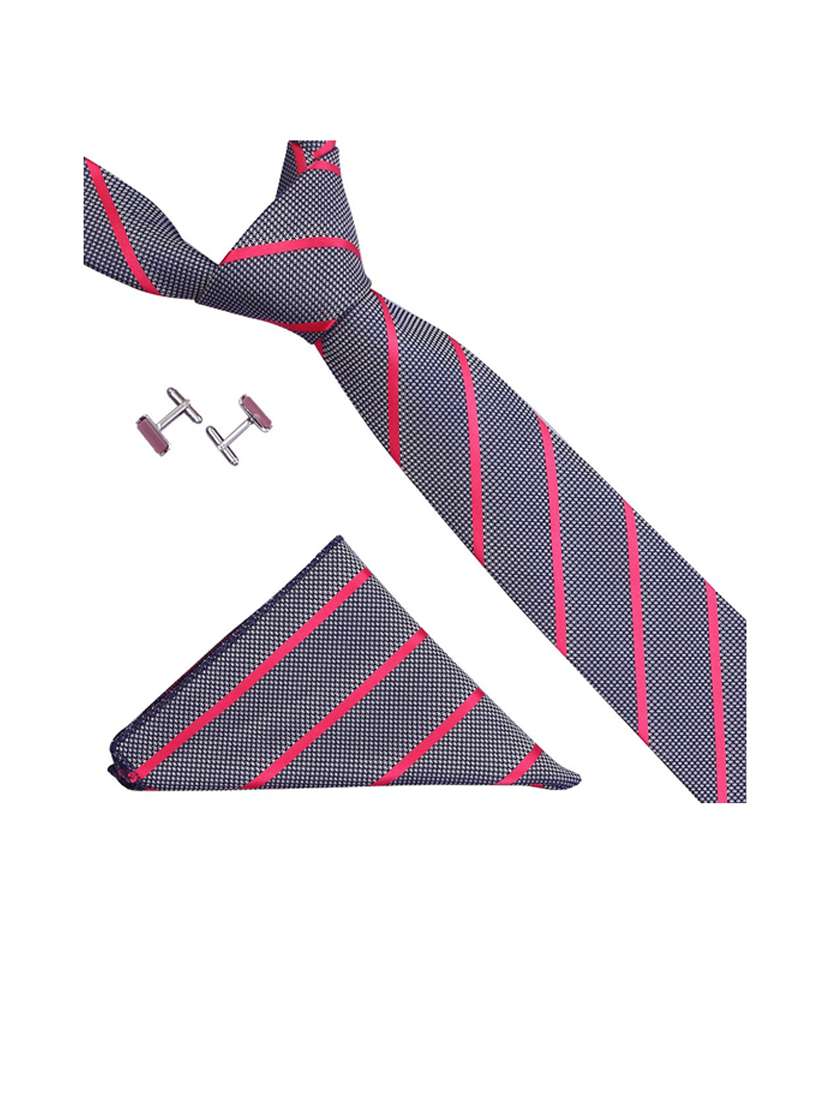tie, cufflinks & pocket square gift combo - 19758602 -  Standard Image - 1
