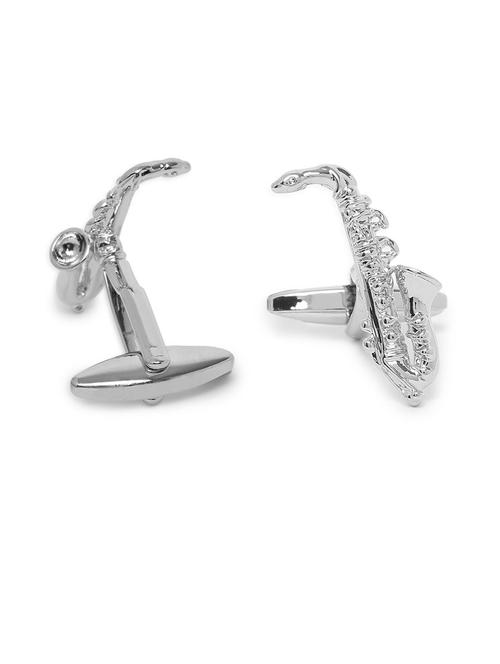 grey metal cufflink - 19761331 - Standard Image - 0