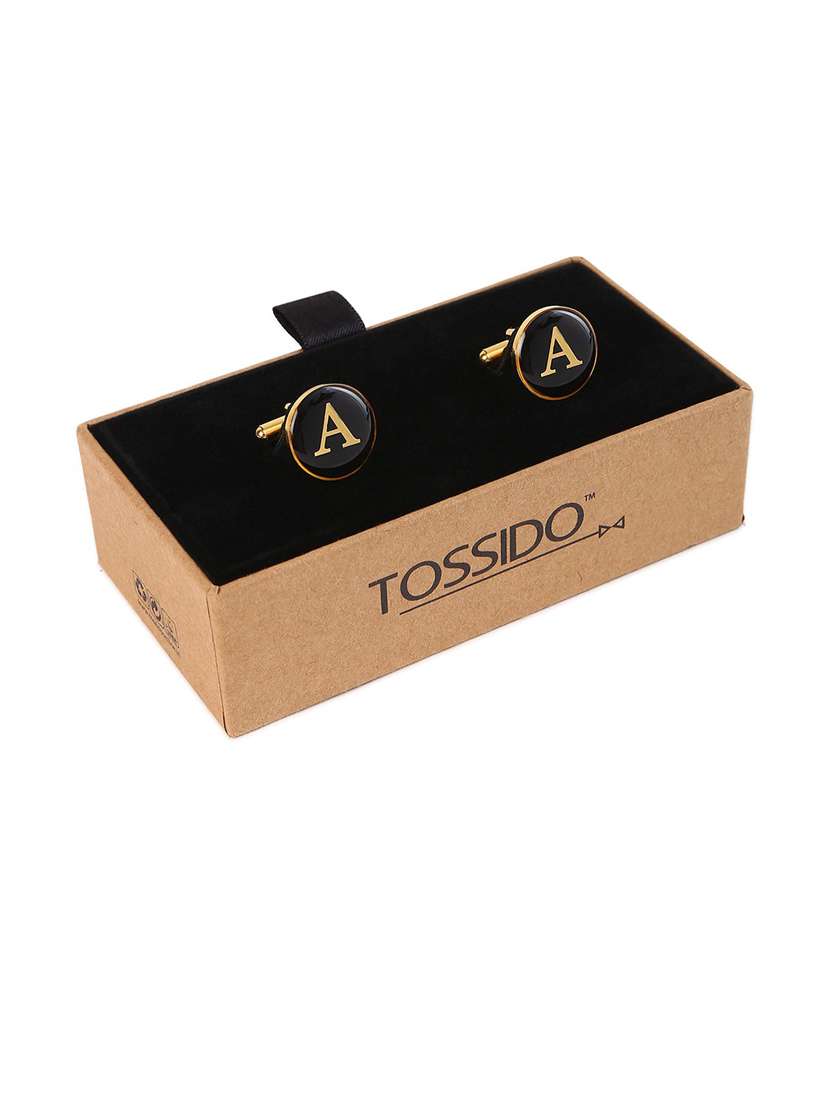 black metal cufflink