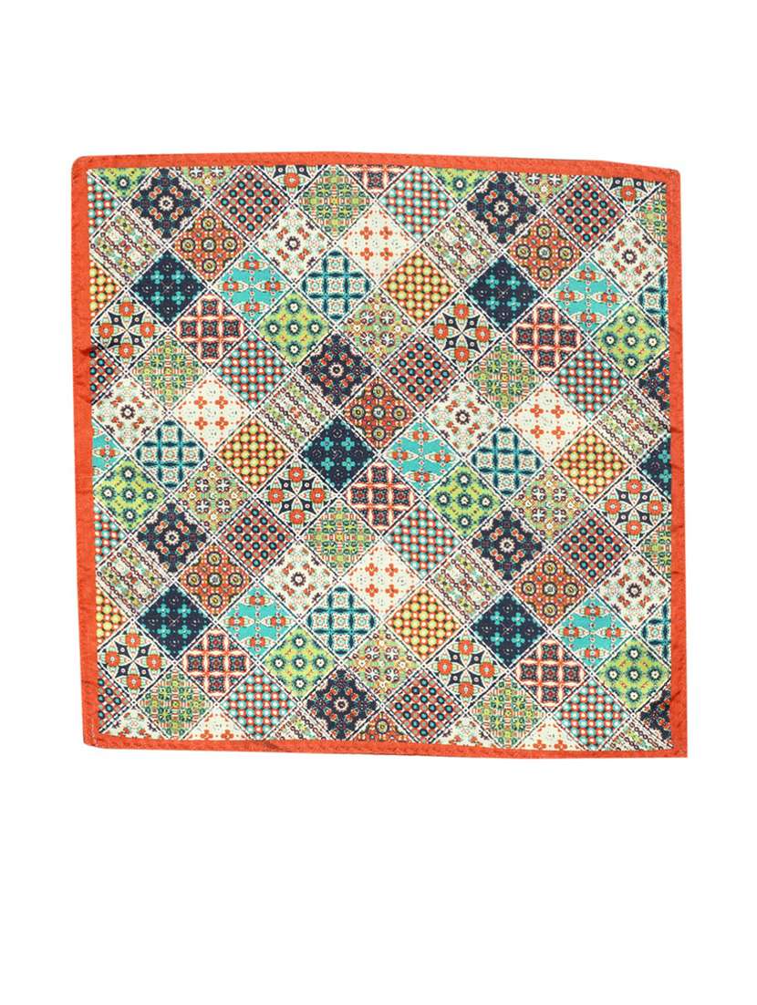 multicolor polyester pocketsquare - 19762122 -  Standard Image - 1