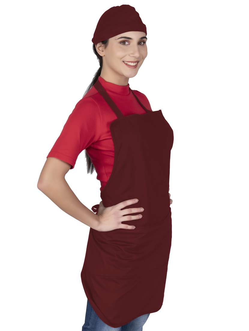 ad2cart maroon solid apron - 19763526 -  Standard Image - 1