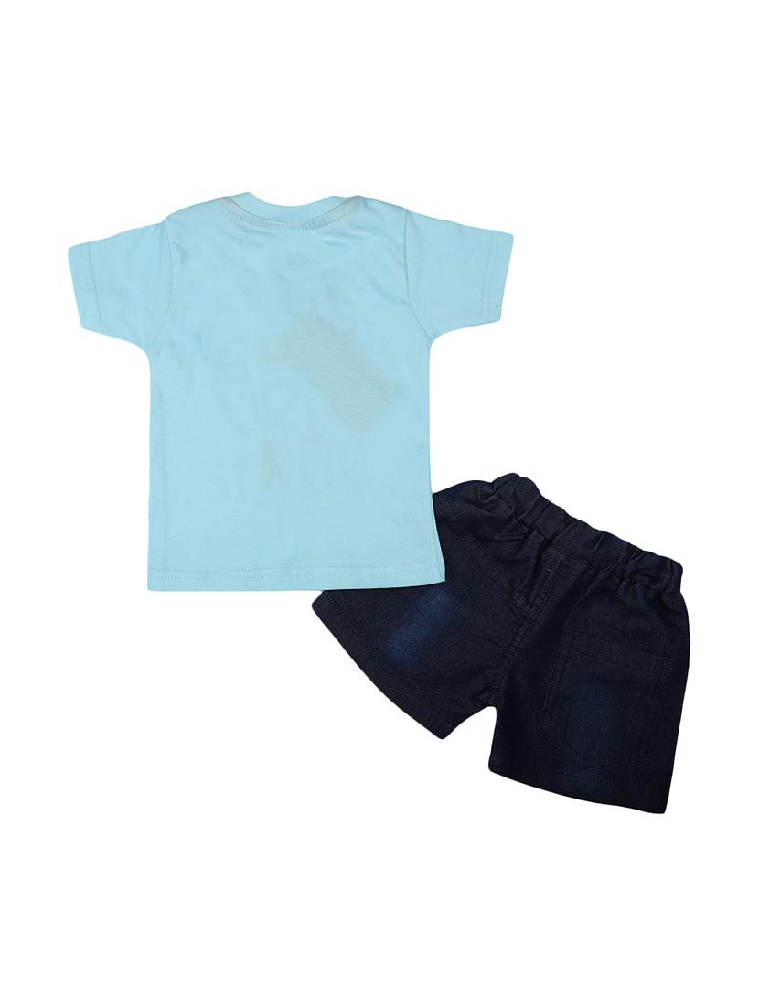 kids cotton shorts twin set - 19765439 - Standard Image - 1