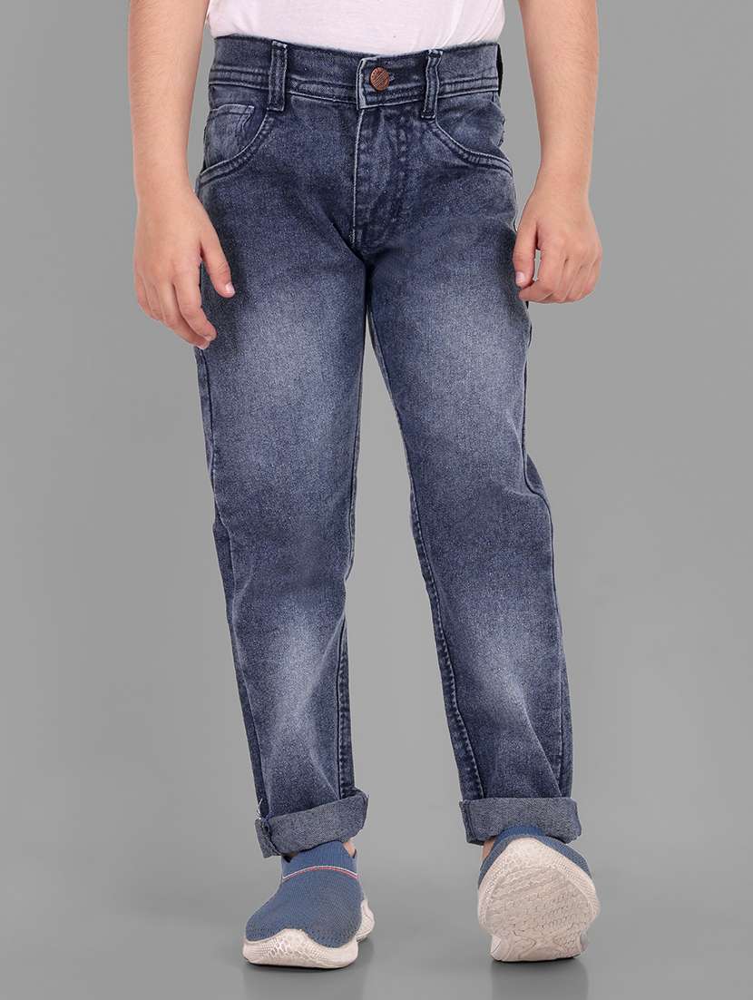 boy's plain slim fit jeans