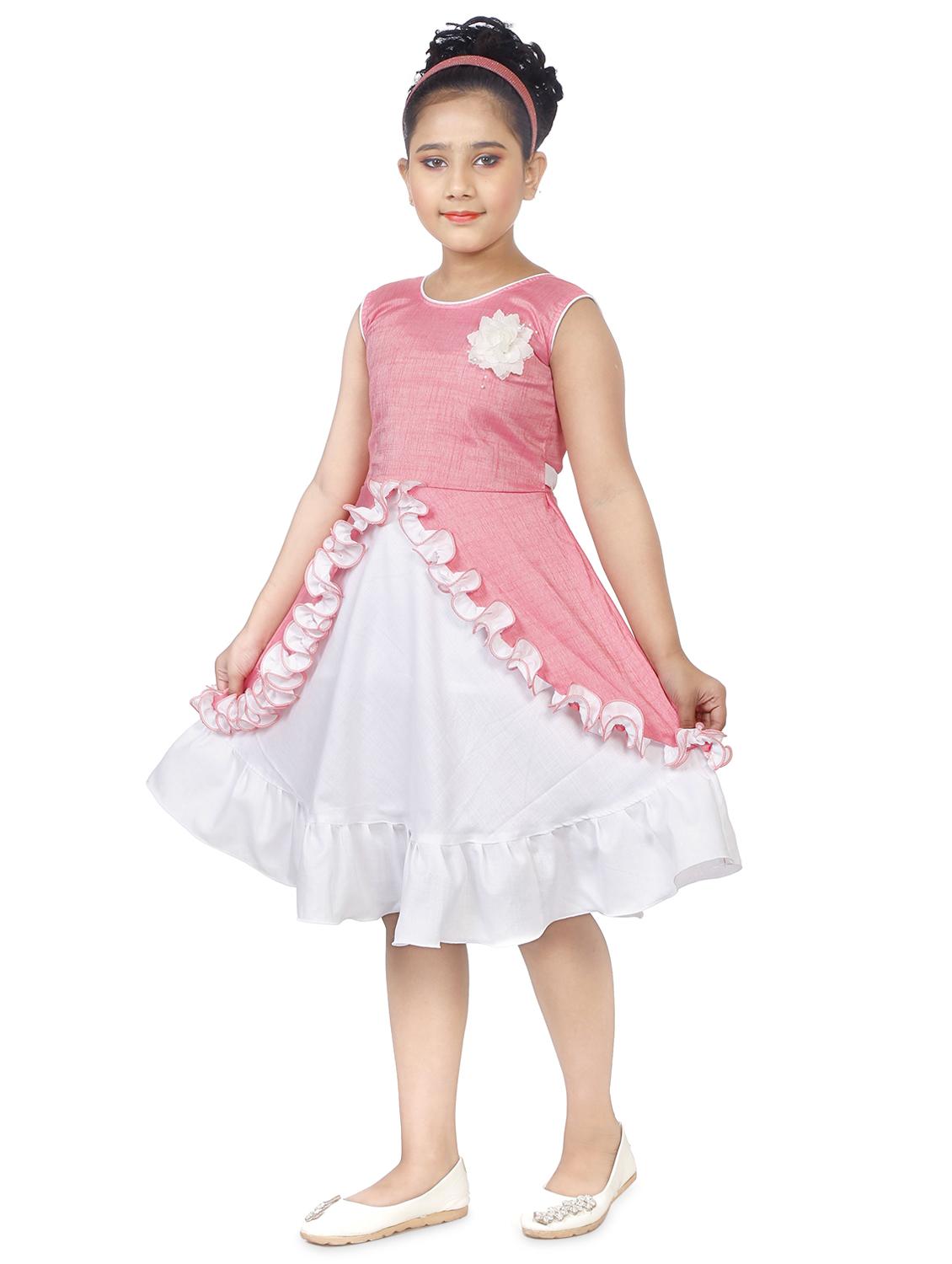 girls round neck sleeveless frock - 19765798 -  Standard Image - 1