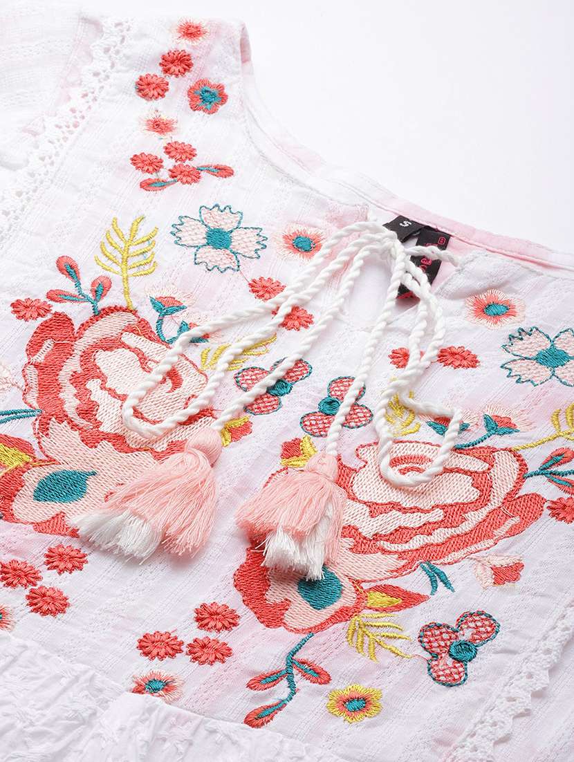 women's tiered dress knee length dress - 19765893 -  Standard Image - 4