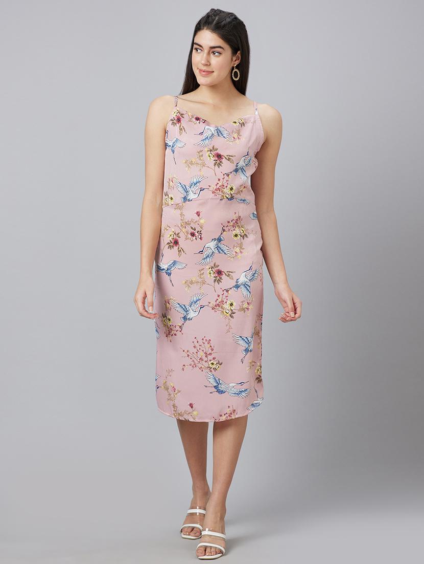 pink floral printed sheath dress - 19766421 -  Standard Image - 1