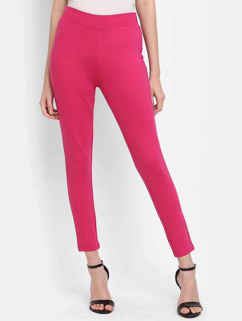 women pink cotton jegging - 19766529 - Zoom Image - 0