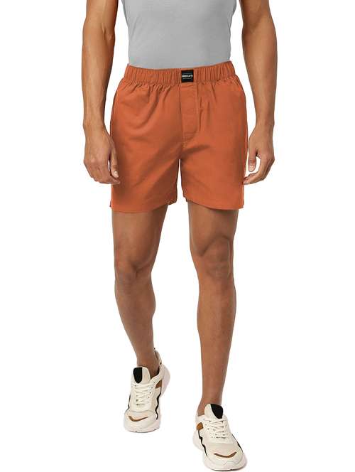 orange solid regular boxer