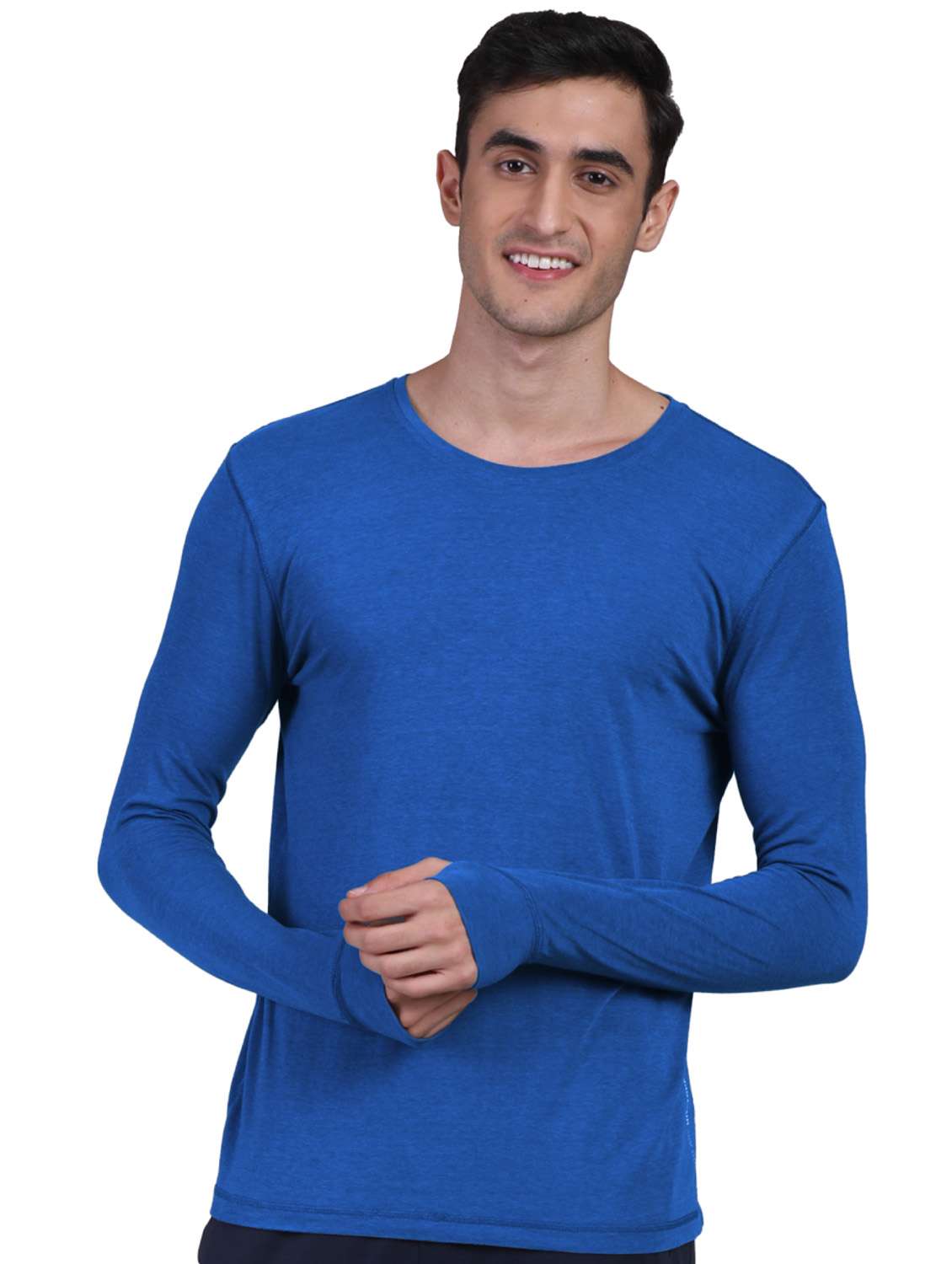 men round neck solids t-shirt