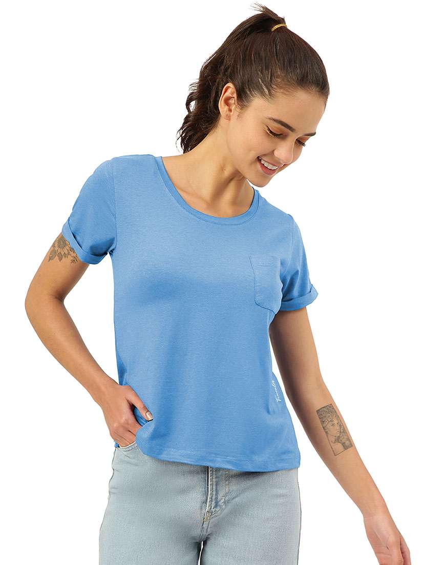 women's plain round neck t-shirt