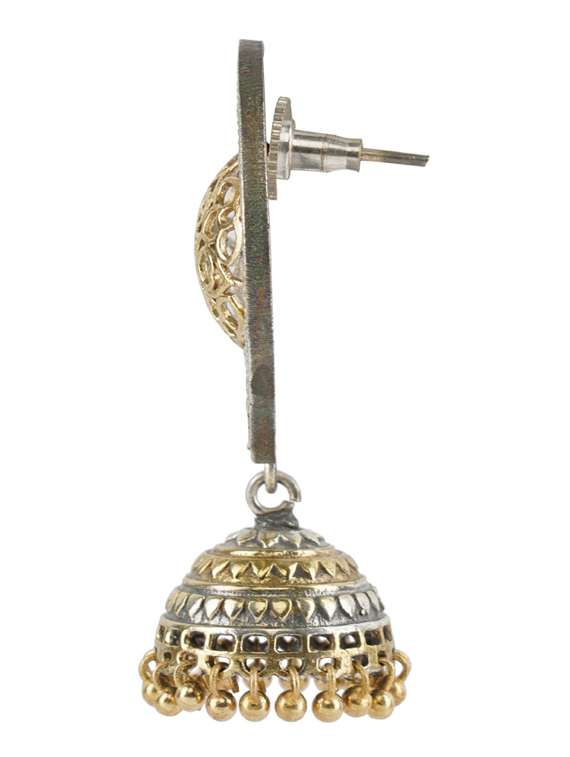 silver brass oxidised necklaces and earring  - 19768267 -  Standard Image - 4