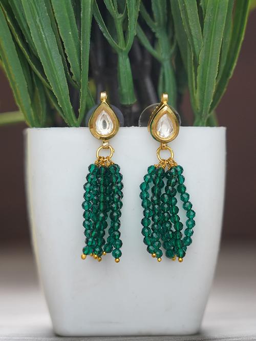 matte gold brass earrings - 19768451 -  Standard Image - 0