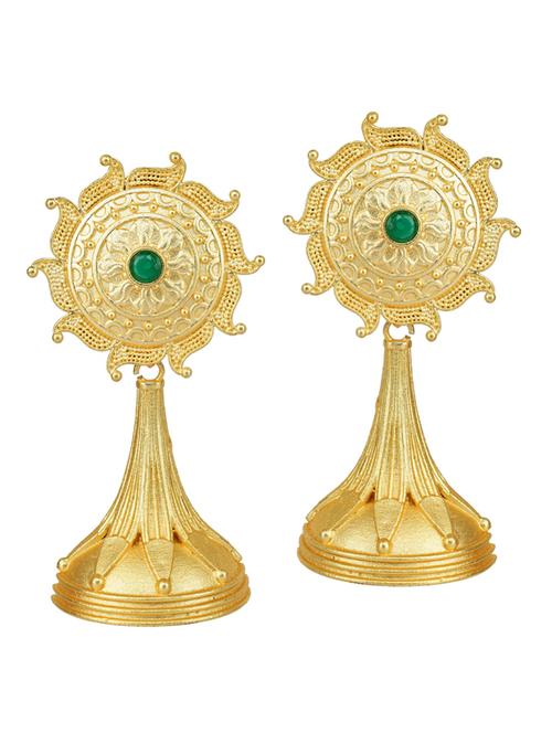 gold tone brass drop earring - 19768493 -  Standard Image - 0