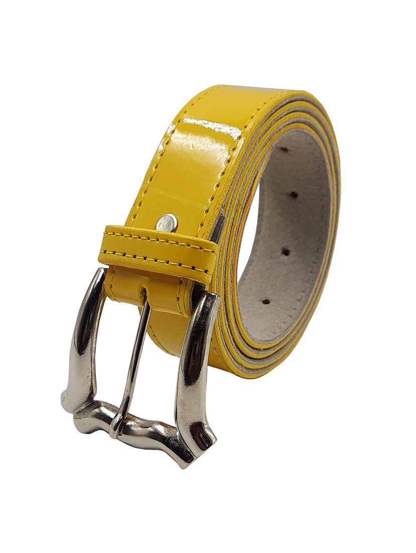 yellow faux leather belt - 19770317 -  Standard Image - 1