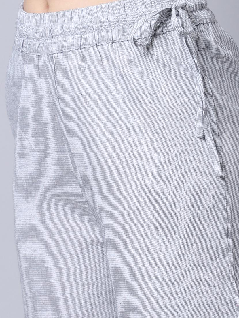 mid rise solid palazzo - 19771501 - Standard Image - 4