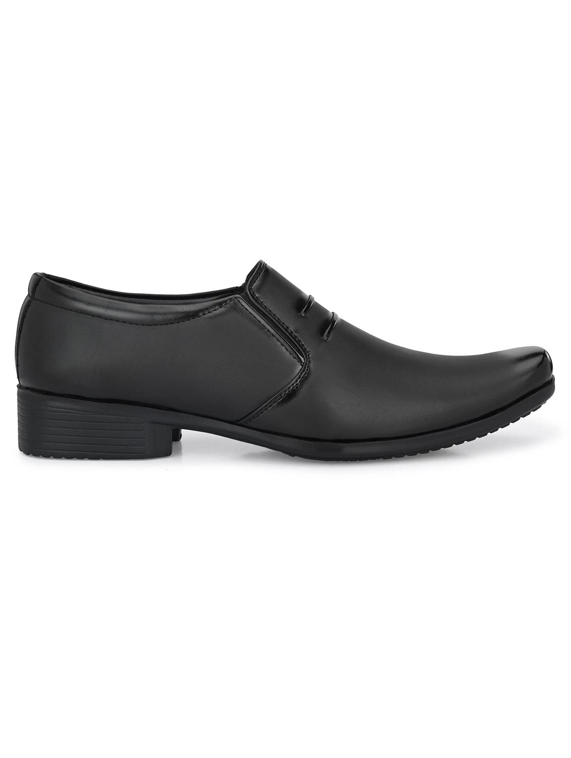 black slip on formal shoes - 19771510 - Standard Image - 1