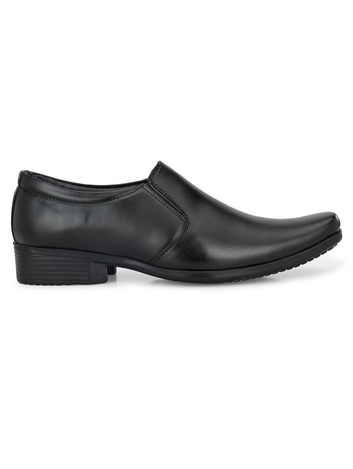 black slip on formal shoes - 19771561 - Standard Image - 1