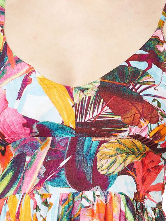 women's fit & flare abstract dress - 19772523 - Standard Image - 4