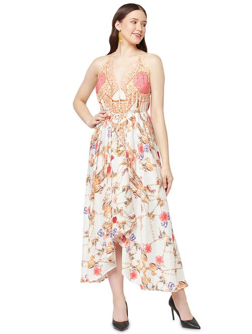 women's asymmetric paisley dress - 19772537 - Standard Image - 0